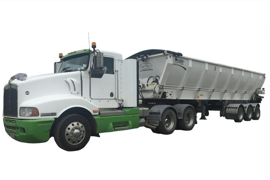 Kenworth tipper and bulk trailer