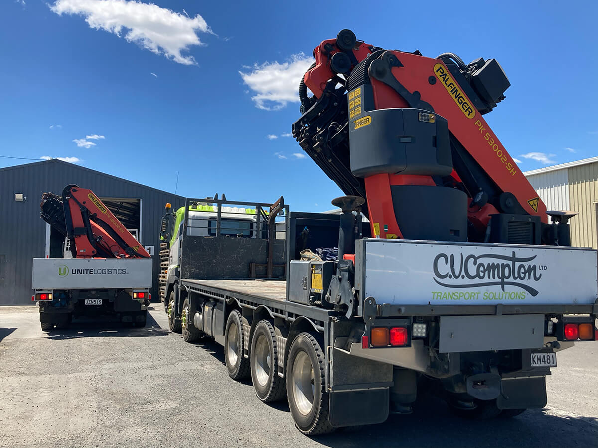Hamilton cvcompton depot hiab trucks